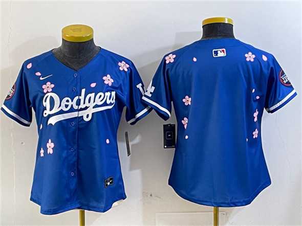 Women%27s Los Angeles Dodgers Blank Royal 2025 Tokyo Series Limited Stitched Jersey